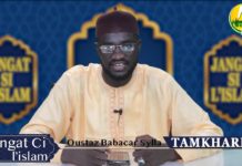 JÀNGAT CI L’ISLAM: Thème « TAMKHARIT » par Imam Babacar Sylla.